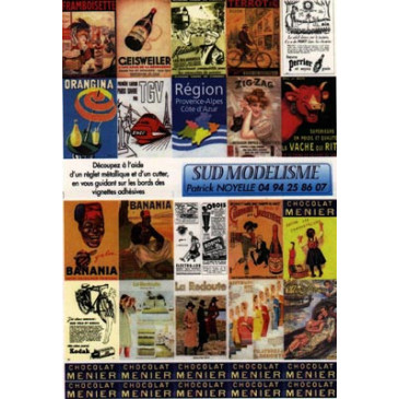PN SUD MODELISME 8748 Affichette publicitaire HO