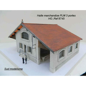 PN SUD MODELISME 8745 Halle PLM 3 portes HO