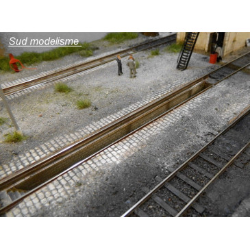 PN SUD MODELISME 8726 Fosses de visite pour dépôt vapeur HO