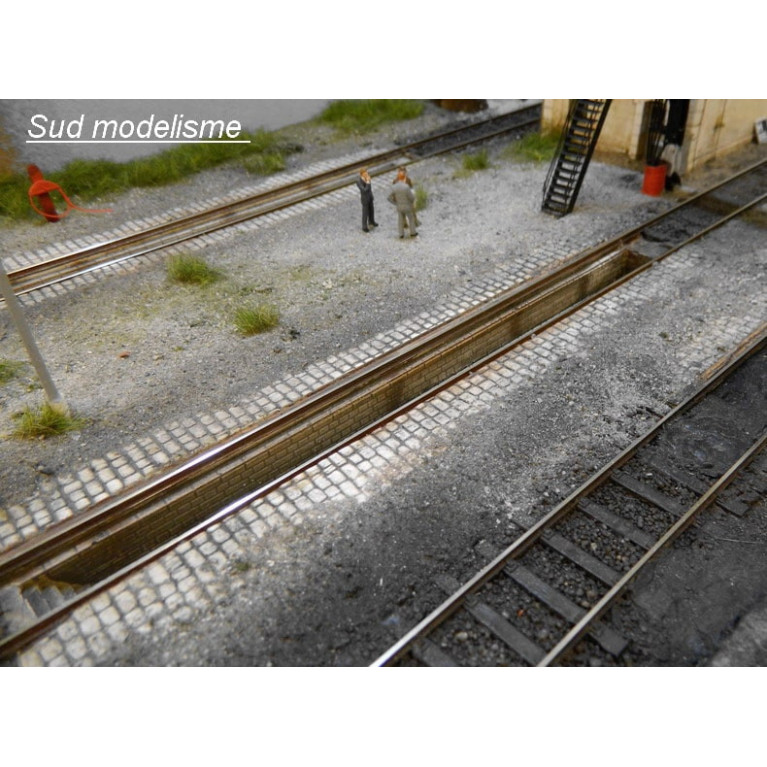 PN SUD MODELISME 8726 Fosses de visite pour dépôt vapeur HO