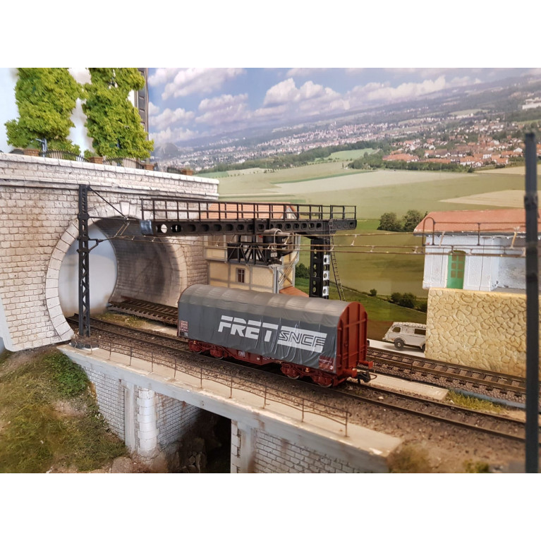 PN SUD MODELISME 8702 pont à tablier métallique culée droite, voie unique