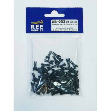 ATTELAGES MAGNÉTIQUES HO NEM362 L-M-S 20 pieces REE XB-932