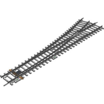 Rail aiguillage gauche voie A 239 mm 15 degrés H0 PIKO 55170