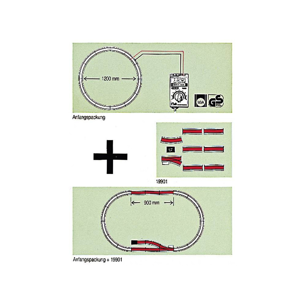 lgb 19901 coffret de voie complémentaire avec butoir