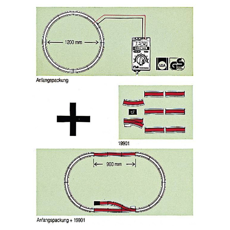 lgb 19901 coffret de voie complémentaire avec butoir
