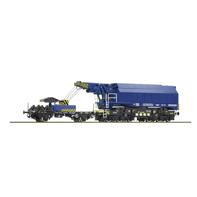 Roco 7310067 Grue pivotante ferroviaire numérique EDK 750, PKP, Ep V-VI, H0