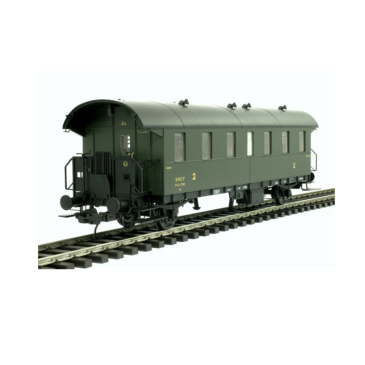 Lenz 41120-33 tromblon 2ème cl. 17862, RAL 6007, SNCF, Ep III, 0