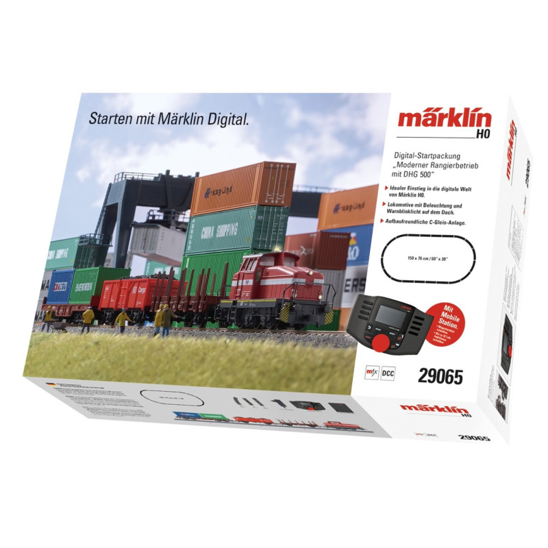 Märklin 29065 Coffret de démarrage numérique « Opérations de commutation modernes avec un DHG 500 », H0