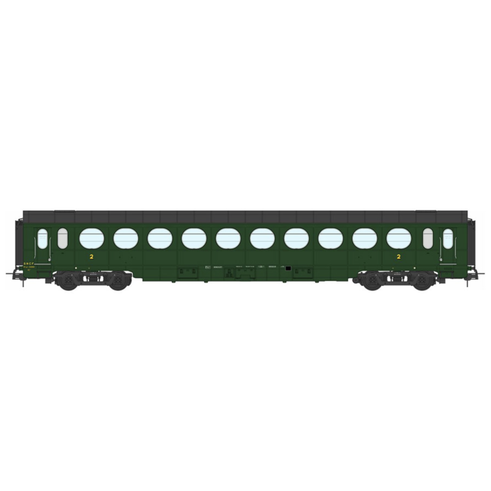 REE Modeles VB-472 voiture allégée ETAT B10, SNCF, Ep IIIb, H0