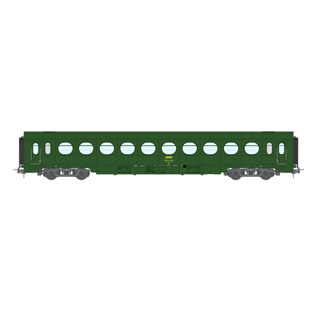 REE Modeles VB-477, voiture allégée ETAT B10, SNCF, Ep IV, H0