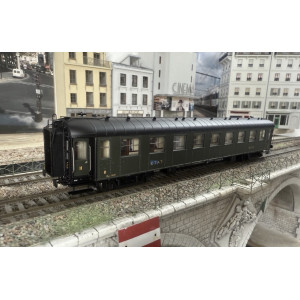 Models World 40 928 voiture OCEM RA B9yfi, vert, toit et châssis noir, marquage ETAT, Ep IIb, H0