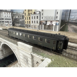 Models World 40 928 voiture OCEM RA B9yfi, vert, toit et châssis noir, marquage ETAT, Ep IIb, H0