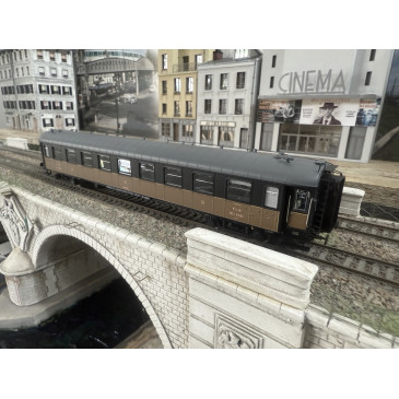 Models World MW 40 926 voiture OCEM RA B9yfi, jaune terre de Sienne, noir, filets jaunes, PLM, Ep IIb, H0