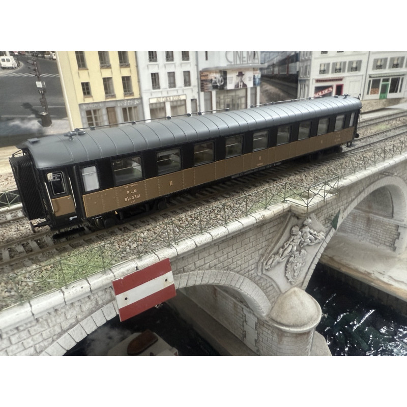 Models World MW 40 926 voiture OCEM RA B9yfi, jaune terre de Sienne, noir, filets jaunes, PLM, Ep IIb, H0