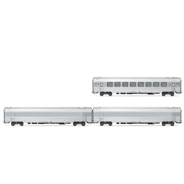 JOUEF HJ4179 Coffret 3 voitures type Mistral 69, "train expo" coffret 2/2, Ep VI, H0