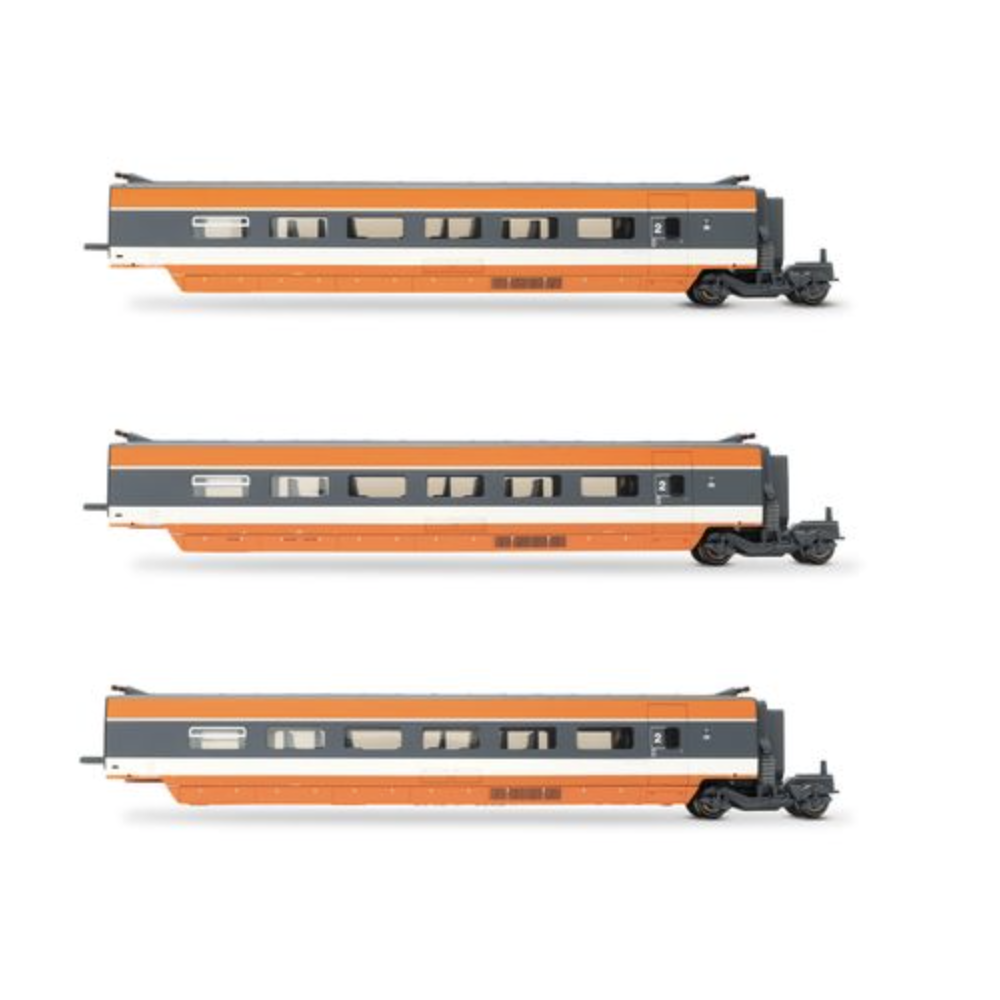 JOUEF HJ3015 Coffret 3 voitures 2ème cl. TGV \\\"inauguration du TGV Paris-Lyon, 22 septembre 1981\\\", H0