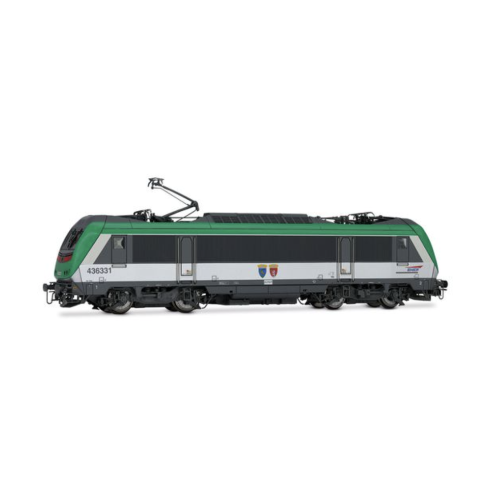 JOUEF HJ2458S Locomotive électrique BB 436331 "Bons-en-Chablais/ Castione", logo "Casquette", Ep V - H0