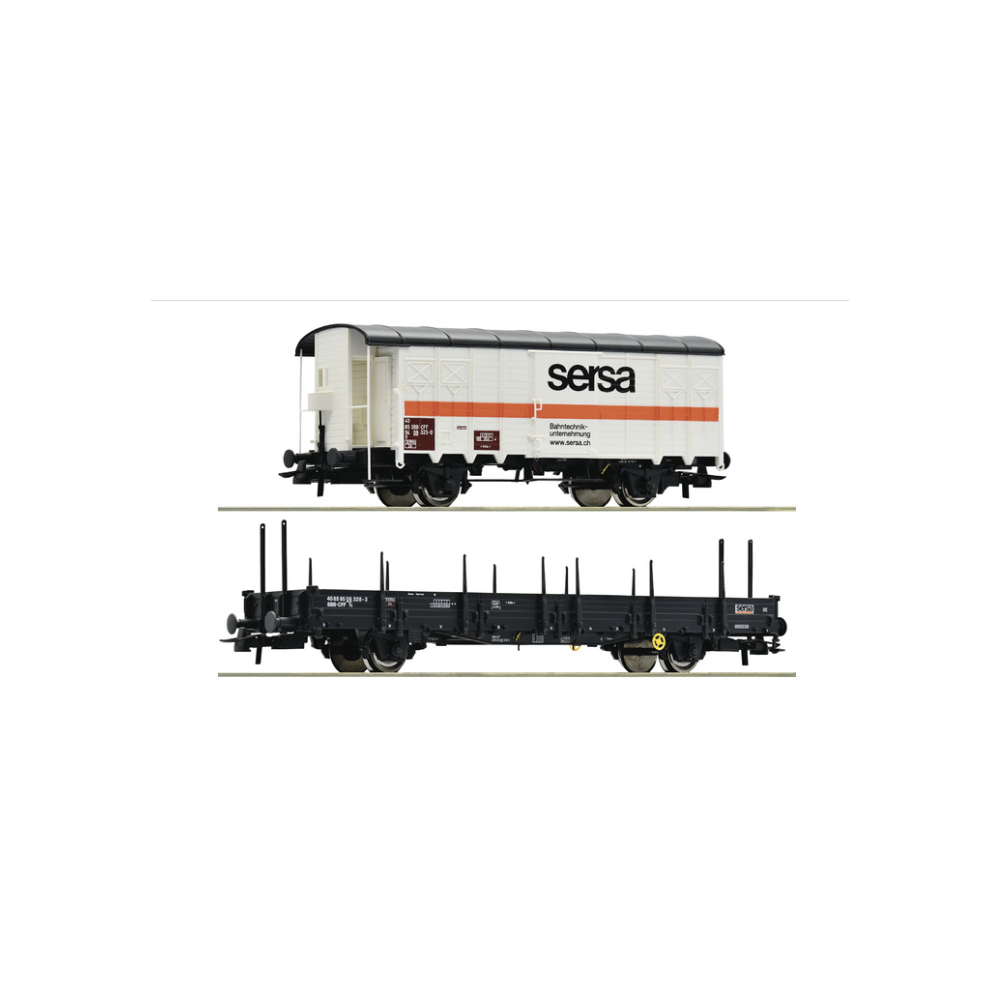 Roco 77043 Coffret 2 pièces -Train d'entretien des voies, SERSA, Ep VI,  H0
