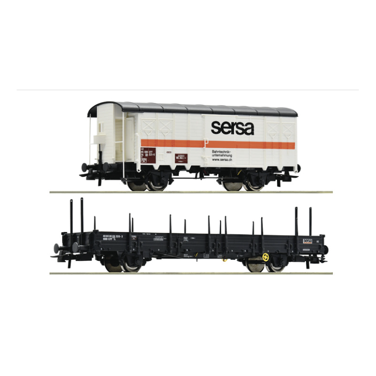 Roco 77043 Coffret 2 pièces -Train d'entretien des voies, SERSA, Ep VI,  H0