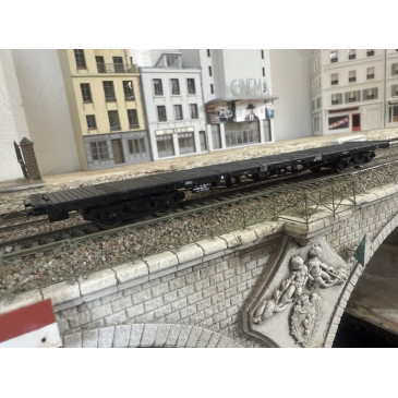 Wagon plat à bogies - Vitrains 3338 - HO 1/87 - SNCF - Ep IV -