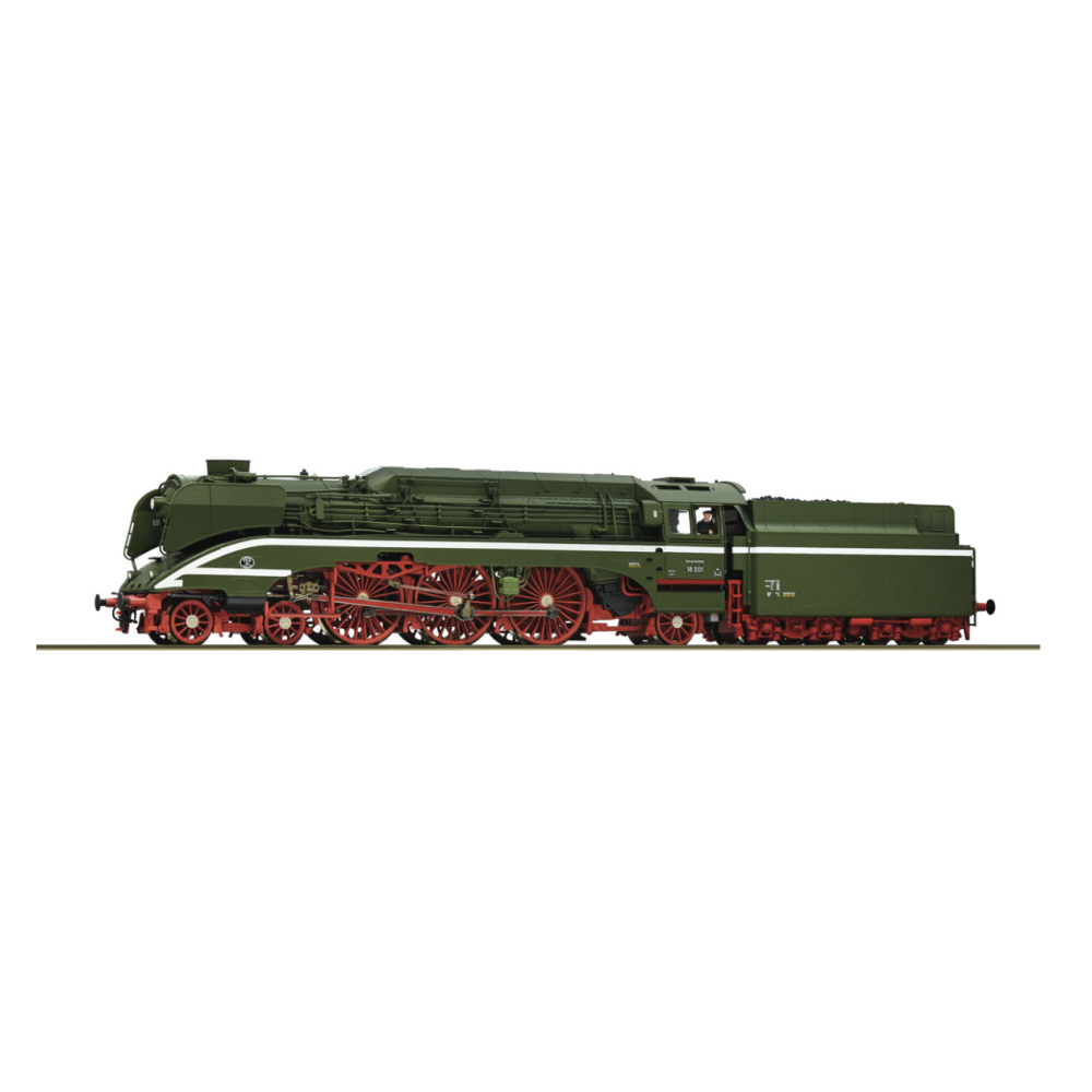 Roco 7110006 Locomotive à vapeur à grande vitesse 18 201, alimentée au charbon, DR, H0