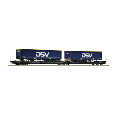 Roco 6600034 Wagon articulé à double compartiment T3000e, TX Logistik, Ep VI, H0