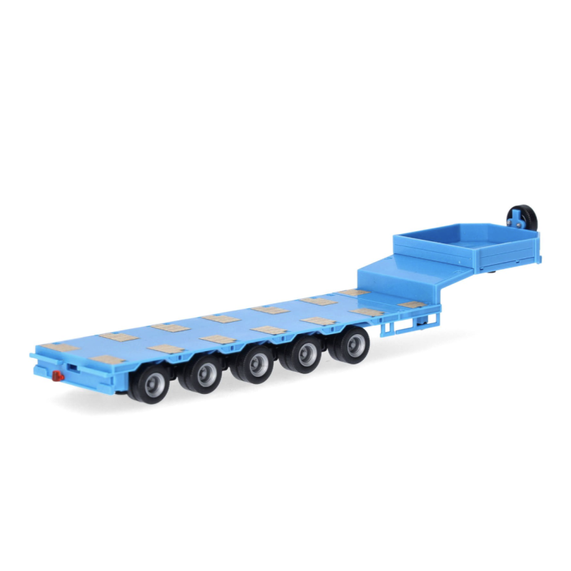 Herpa 076388-011 Remorque semi-surbaissée Goldhofer 5 essieux, bleu ciel, H0