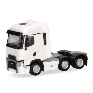 Herpa 315104-003 Tracteur routier Renault T Facelift 3 essieux (6x2), blanc, H0