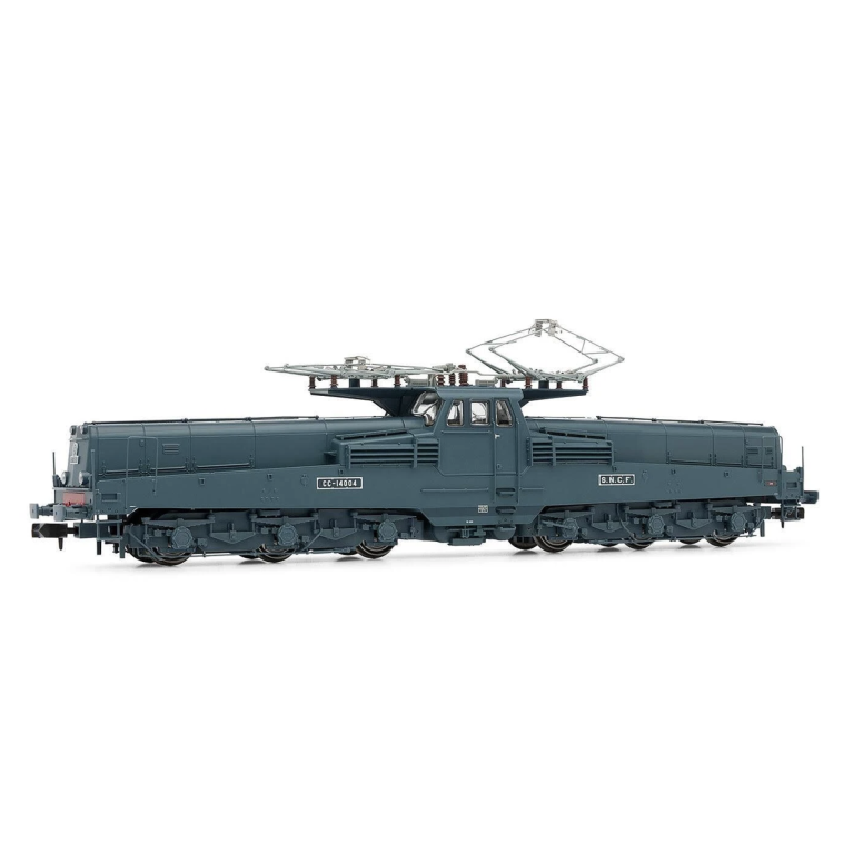 Arnold HN2547S locomotive électrique CC I4004 avec 4 lampes, bleue, SNCF, Ep III, N