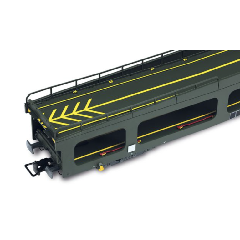 Jouef HJ4188 Fourgon porte-automobiles DD DEV 66, livrée verte avec logo « Casquette » blanc, SNCF, ép. V, H0