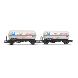 Jouef HJ6287 coffret de 2 wagons gaziers à 2 essieux avec toit pare soleil, « Air Liquide », SNCF, ép. IV, H0