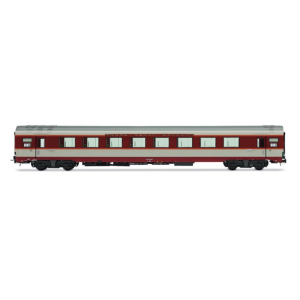 Jouef HJ4193 voiture supplémentaire Grand Confort A8u pour TEE « Le kléber », livrée « Grand Confort » grise, SNCF, ép. IV, H0