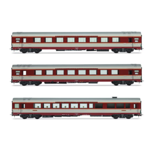 JOUEF HJ4191 coffret 3 voitures Grand Confort TEE « Le Kléber »,« Grand Confort » grise, SNCF, ép. IV, H0