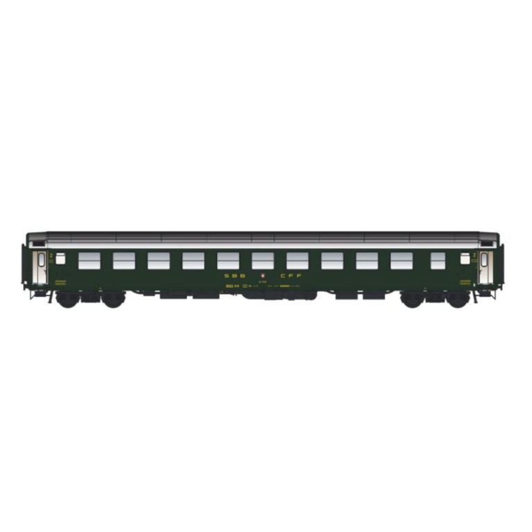 LS Models PI9721 - Voiture UIC-X RIC Bc, 2CL, 10 compartiments, SBB-FFS, Ep IVa