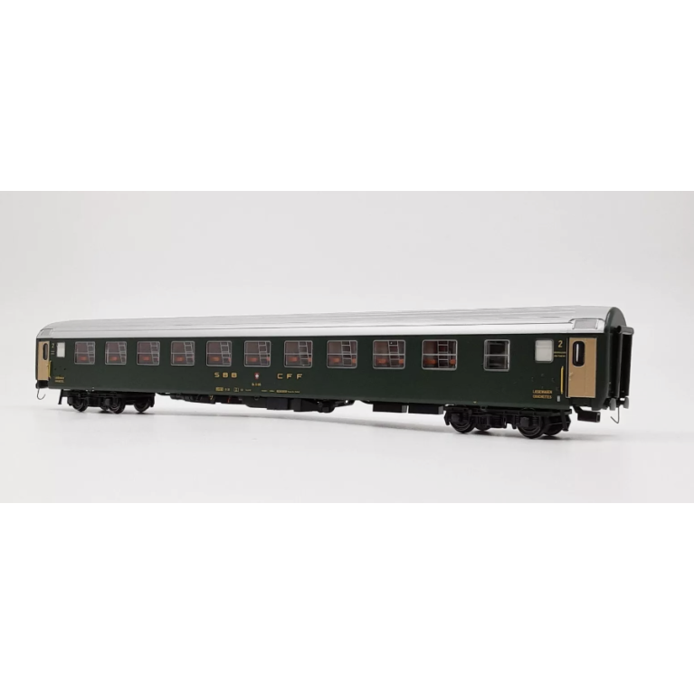 LS Models PI9721 - Voiture UIC-X RIC Bc, 2CL, 10 compartiments, SBB-FFS, Ep IVa
