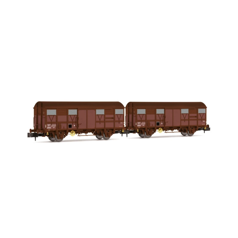 Arnold HN6570 Wagons couverts type Kv Permaplex, SNCF, Ep III, N