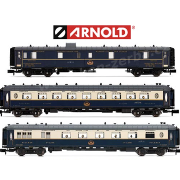 Arnold HN4489 3 voitures "Etoile du Nord", fourgon DD3, 1 voiture VPC et VP, CIWL, Ep. II, N