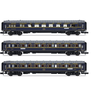 Arnold HN4487 3 voitures "Sud Express", voiture VPC, WL + WL, CIWL, Ep. III et IV, N