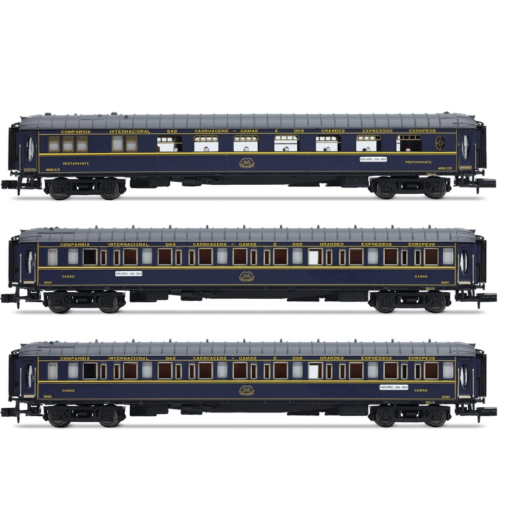 Arnold HN4487 3 voitures \"Sud Express\", voiture VPC, WL + WL, CIWL, Ep. III et IV, N