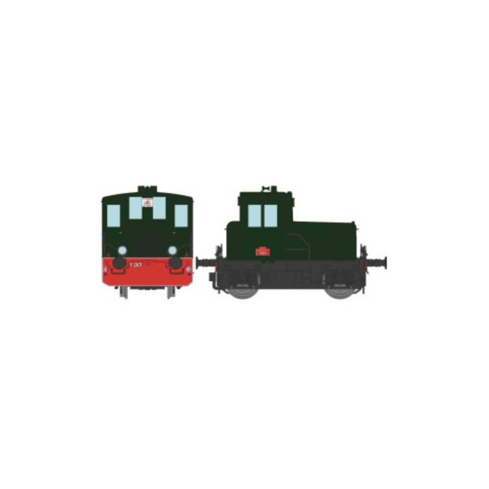 REE Modeles MB-144 S Locotracteur Y 2113, vert 306, version d'origine, Sud-Ouest, Sncf, Ep III, H0