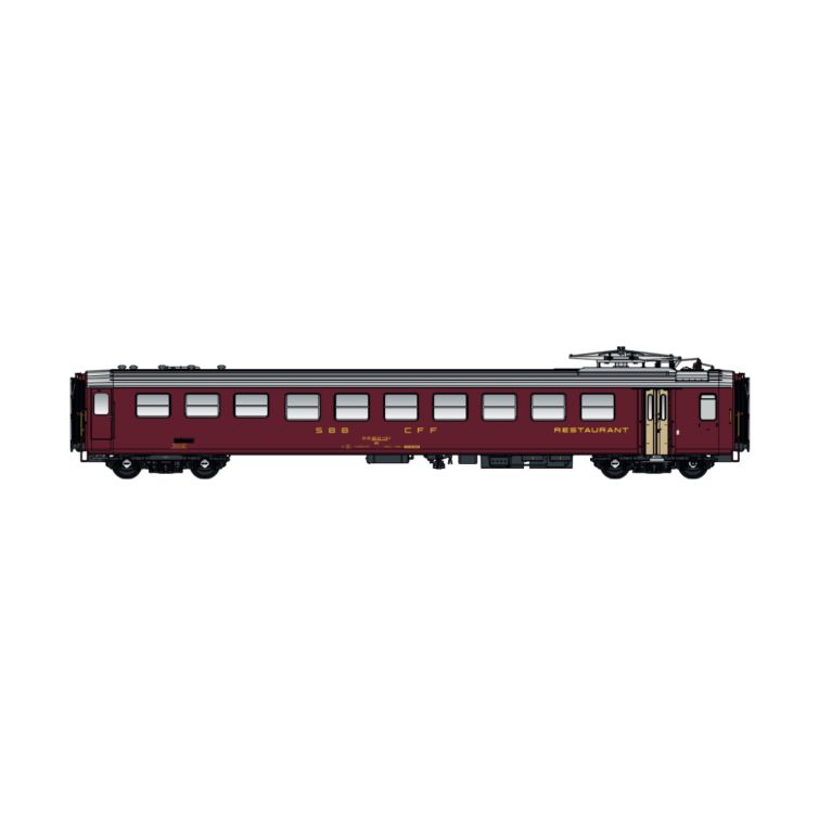 LS Models PI9720 - Voiture UIC-X RIC WRm, restaurant, SBB-FFS, Ep IVa