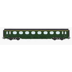 REE Modeles VB-471 Voiture Allégée ÉTAT, A8 N°3376, vert 306, SNCF Ep.III B, H0
