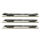 Fleischmann 6660093 - 3 pièces - Ensemble : autoroute roulante Hupac, époque V-VI, N