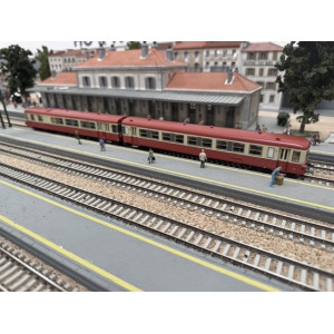 LS Models 10 039 Autorail EAD X4687 + XR8684, Lyon-Vaise, Sncf, analogique, Ep. IV, H0