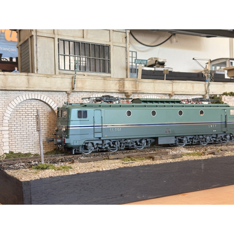 LOMBARDI locomotive CC7107 record du monde échelle 0