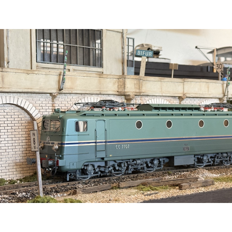 LOMBARDI locomotive CC7107 record du monde échelle 0