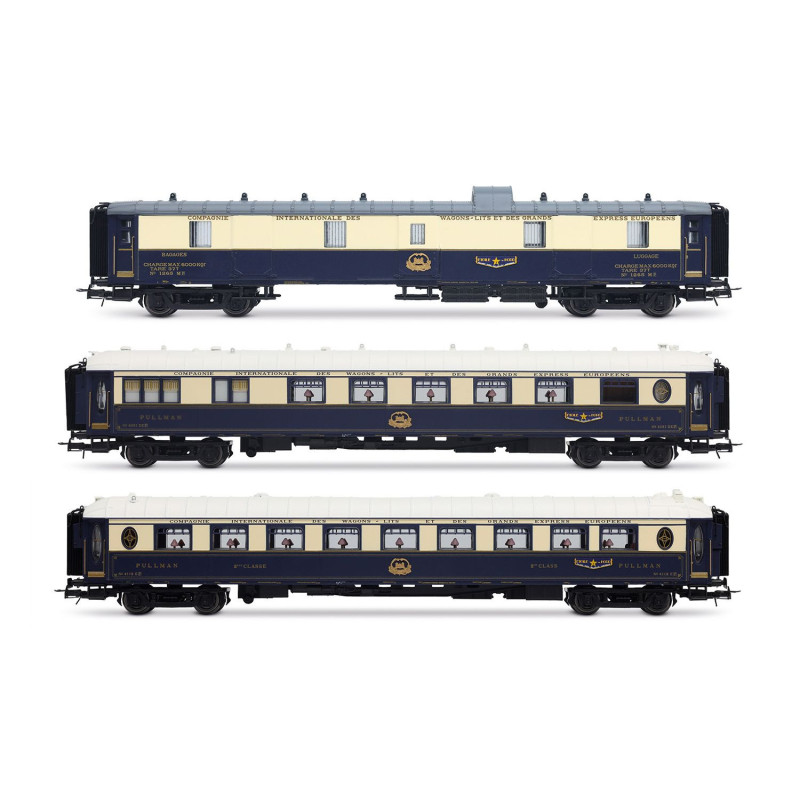 HJ4199 CIWL, coffret de 3 voitures « Etoile du Nord », set 2/2 (1 x DD3, 1 x VPC Flèche d\'Or and 1 x VP Étoile du Nord),