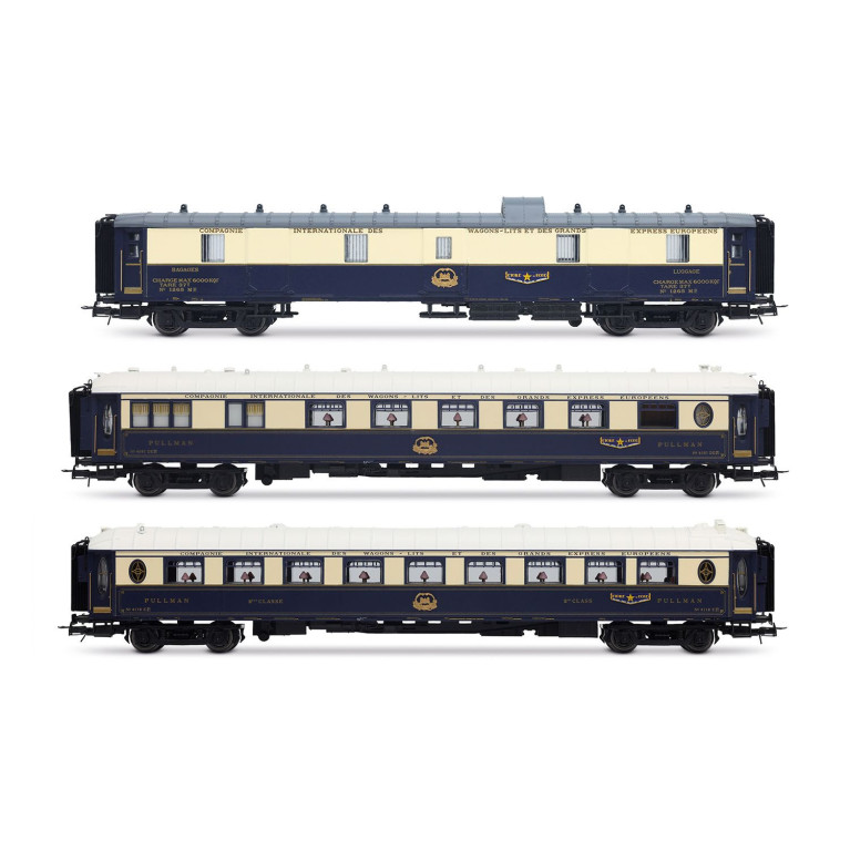 HJ4199 CIWL, coffret de 3 voitures « Etoile du Nord », set 2/2 (1 x DD3, 1 x VPC Flèche d\'Or and 1 x VP Étoile du Nord),
