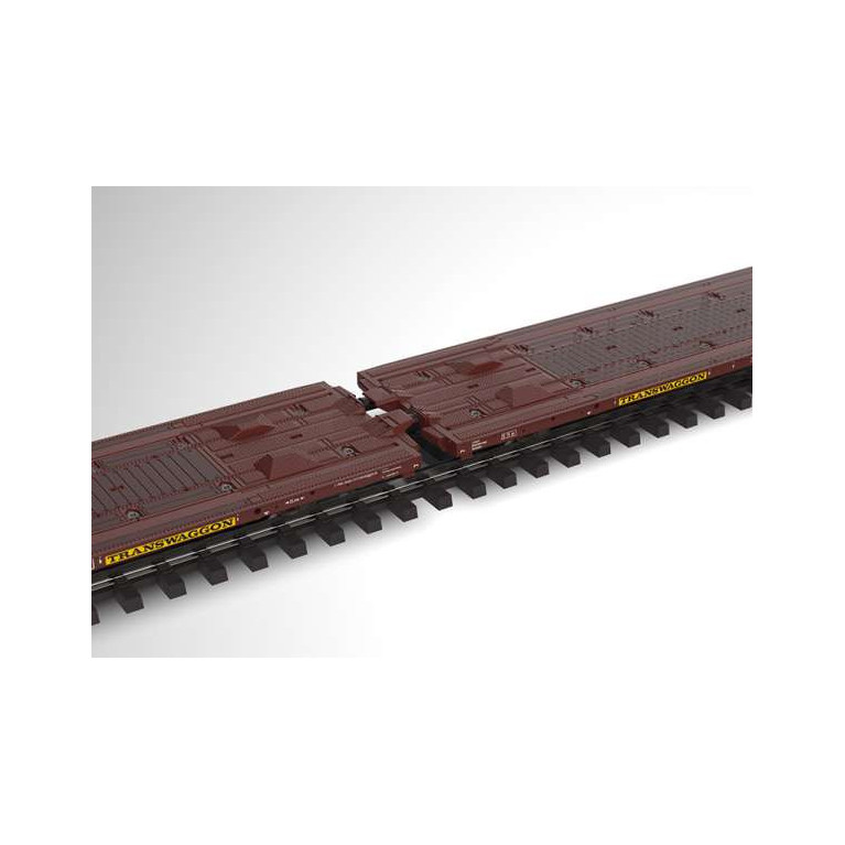 TRIX 24428 Paire de wagons plats de type Laads 800B