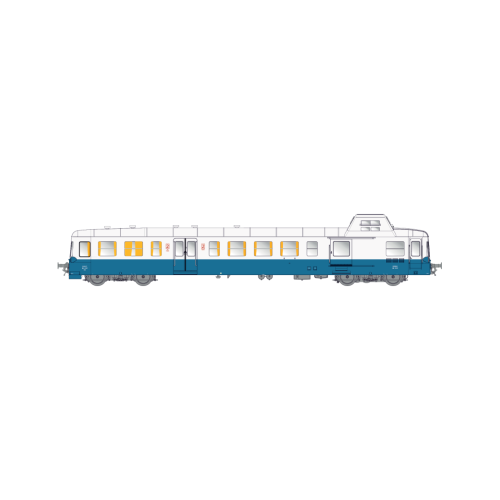 TRAINS160 16068 Autorail PICASSO XBD 93953 GRG SNCF 2ème classe époque IVa